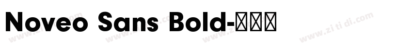 Noveo Sans Bold字体转换